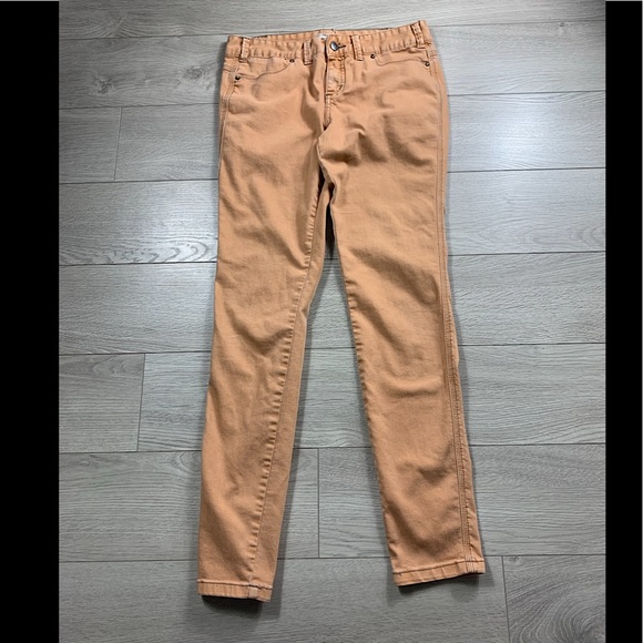 Free People Orange Skinny Leg Jeans - Picture 2 of 12
